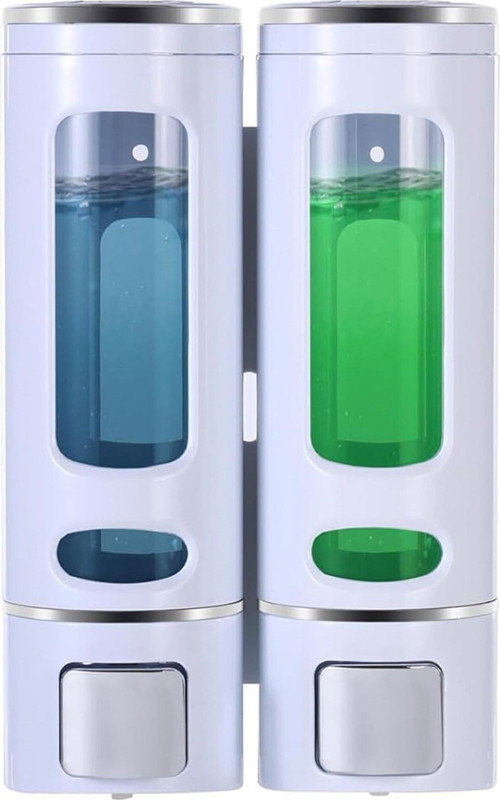 2 ADET 400 ML Sabun Dispenseri Duvara Monte Duş Şampuanlık Sıvı Sabun Banyo Tuvalet M-52