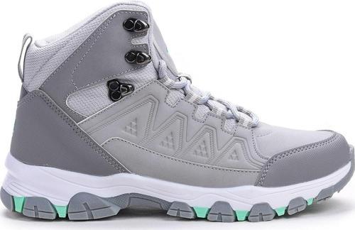 Rhea Hi Bağcıklı Kadın Bot Ayakkabı Açık Gri