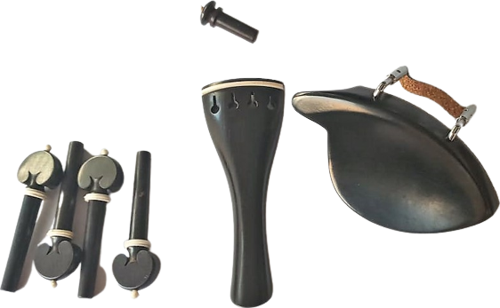 BURGU,ÇENELİK,KUYRUK,PİM KEMAN AKSESUAR SETİ ABANOZ