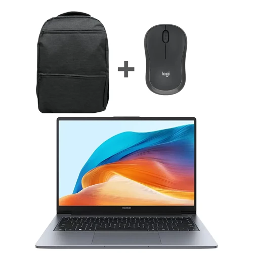 Matebook D 14 Mdg-W5651D İntel Core İ5 13420H 16Gb Ram 512Gb Ssd Dahili Ekran Kartı 14" Taşınabilir Bilgisayar + Logitech M240 Graphit Mouse + Nomad Laptop Sırt Çantası
