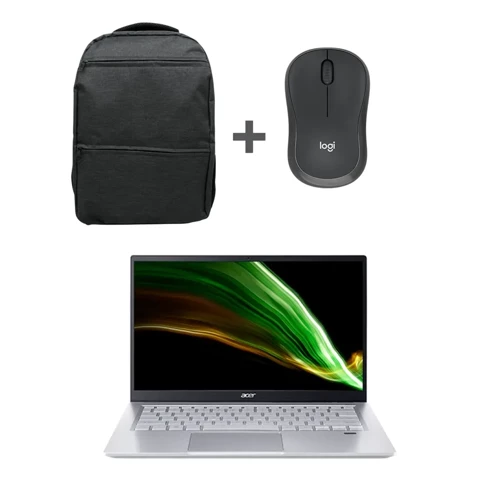 Swift 3 SF314-43-R0AB AMD Ryzen 5 5500U 8GB Ram 512GB SSD Dahili Ekran Kartı 14" Ultrabook + Logitech M240 Graphit Mouse + Nomad Laptop Sırt Çantası