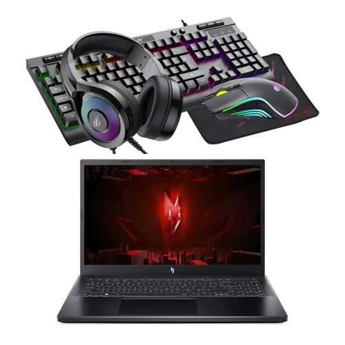 Nitro V 15 ANV15-51-567U Intel Core i5 13420H 16GB Ram 512GB SSD Nvidia GeForce RTX 2050 (4GB) 15.6" Full HD 144Hz Gaming Laptop + Havit KB887CM Combo RGB Oyuncu Paketi Siyah