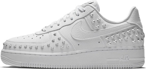 Air Force 1 07 Xx Low Af1 Star Studdet Leather Womens Sneaker Yıldız Perçinli Hakiki Deri Kadın Günlük Spor Ayakkabı Beyaz