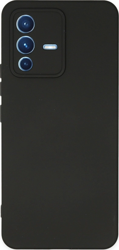 Vivo V23 5G Kılıf Nano İçi Kadife Silikon - Siyah