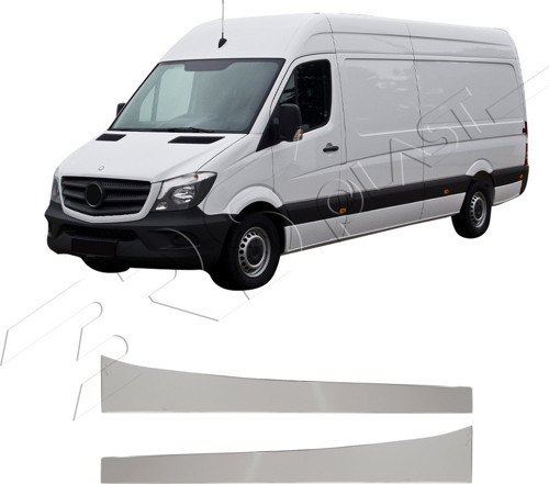 Mercedes Sprinter W906 Uyumlu Krom Kapı Direği 2 Parça Paslanmaz Çelik