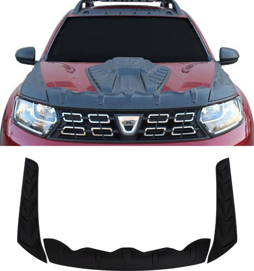 Dacia Duster Uyumlu 2018-2024 Abs Dragon Pack Kaput Koruma 3 Parça