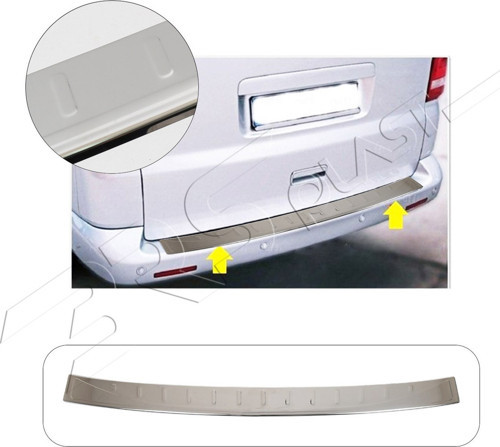 Volkswagen T6 Uyumlu 2015 Ve Üzeri Krom Arka Tampon Üstü Koruma Paslanmaz Çelik