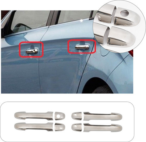 Servetdizaynoto Hyundai i20 Uyumlu 2012-2014 Krom Kapı Kolu 4 Kapı Paslanmaz Çelik