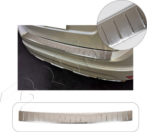Volvo XC 90 Uyumlu 2001-2014 Krom Arka Tampon Üstü Koruma Paslanmaz Çelik