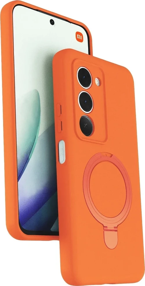 Xiaomi Redmi 15 4G Regal Magsafe Standlı Kapak - Turuncu