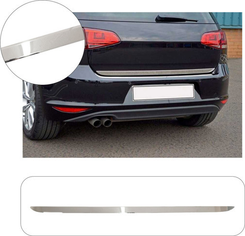 Volkswagen Golf 7 Uyumlu 2013 ve üzeri Krom Bagaj Alt Çıtası Paslanmaz Çelik