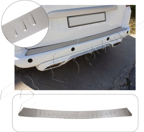 Citroen Berlingo 2008- 2018 Krom Parlak Arka Tampon Üstü Koruma