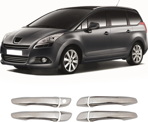 Peugeot 5008 Uyumlu 2016-2023 Krom Kapı Kolu 4 Kapı Paslanmaz Çelik