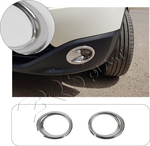 Nissan Qashqai Uyumlu 2010-2014 Sis Farı Çerçevesi 2 Parça Abs Krom Kaplama