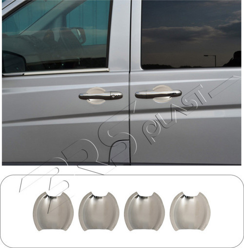 Mercedes Sprinter W906 Uyumlu 2006-2018 Krom Dış Kapı Kolu Tası 4 Kapı Paslanmaz Çelik