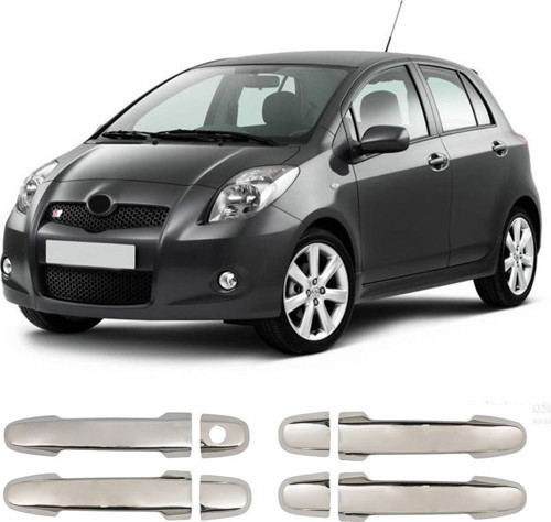 Toyota Yaris Uyumlu 2006-2012 Krom Kapı Kolu 4 Kapı Paslanmaz Çelik