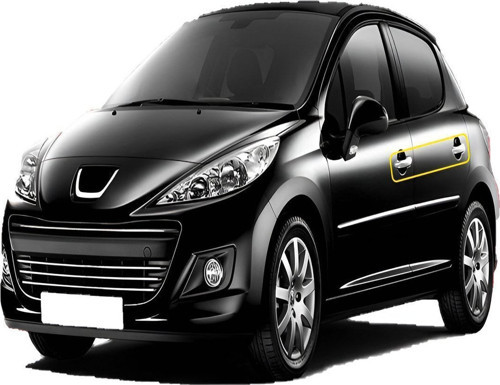 Peugeot 207 Uyumlu 2006 Ve Üzeri Krom Kapı Kolu 4 Kapı Paslanmaz Çelik