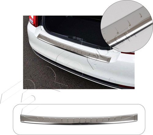 Fiat 500-500C Uyumlu 2007-2015 Krom Arka Tampon Üstü Koruma Paslanmaz Çelik
