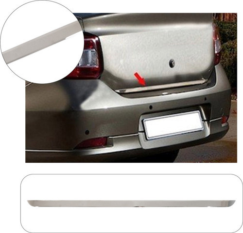 Renault Symbol Uyumlu 2007-2013 Krom Bagaj Alt Çıtası Paslanmaz Çelik