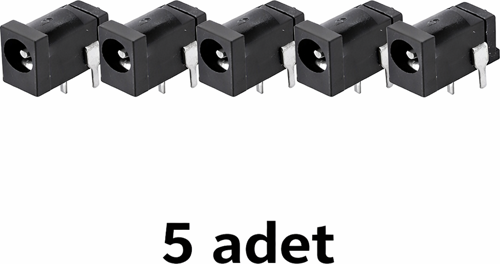 5 Adet 3.5mm x 1.3mm DC Güç Soketi Plastik DC002 Pcb Tip Adaptör