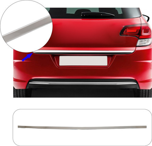 Citroen C4 Uyumlu 2005-2010 Krom Bagaj Alt Çıtası Paslanmaz Çelik