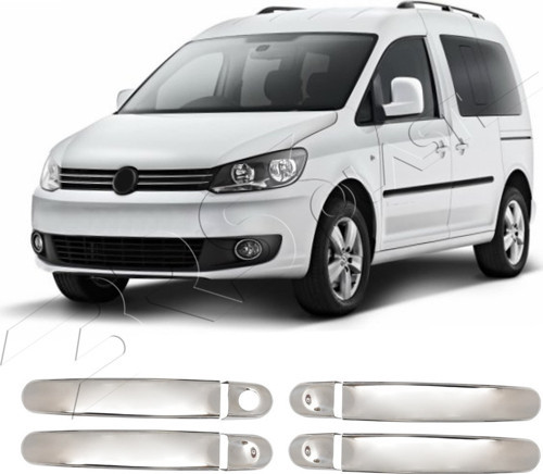Brsplast Volkswagen Caddy Uyumlu 2003-2019 Krom Kapı Kolu 4 Kapı Paslanmaz Çelik