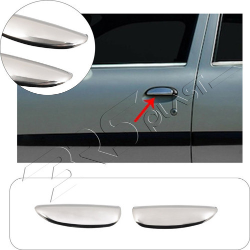 Renault Megane 1 Uyumlu 1999-2004 Krom Kapı Kolu 2 Kapı Paslanmaz Çelik