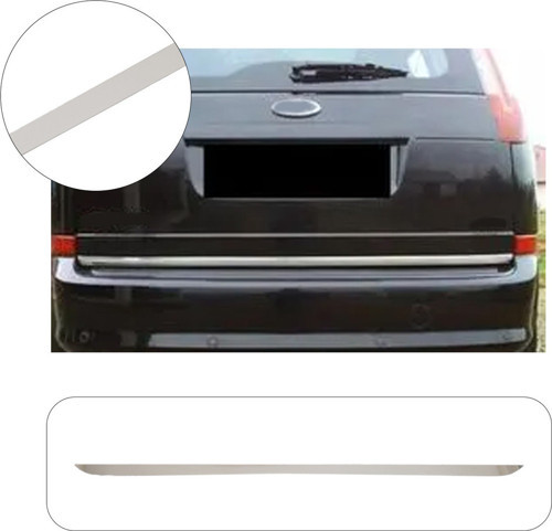 Servetdizaynoto Ford C-max 2 Uyumlu 2010 Ve Üzeri Krom Bagaj Alt Çıtası Paslanmaz Çelik
