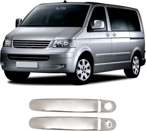 Volkswagen T5 Caravella Uyumlu 2003-2023 Krom Kapı Kolu 2 Kapı Paslanmaz Çelik