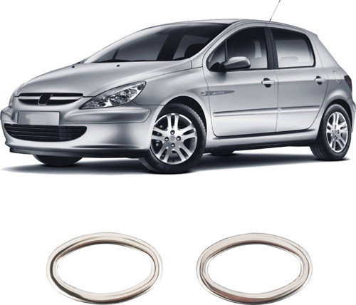 Peugeot 307 Uyumlu 2001-2008 Krom Sinyal Çerçevesi 2 Parça Paslanmaz Çelik
