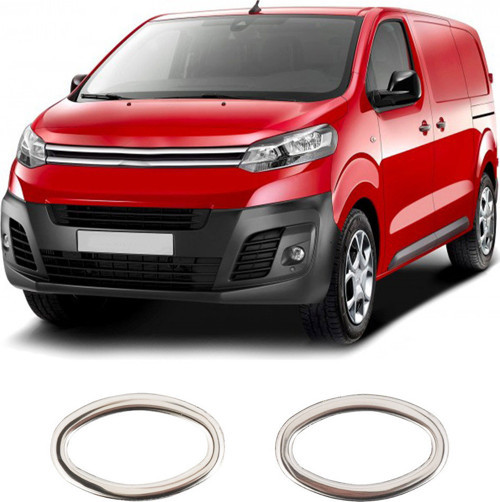 Citroen Jumpy Uyumlu 2017 Ve Üzeri Krom Sinyal Çerçevesi 2 Parça Paslanmaz Çelik