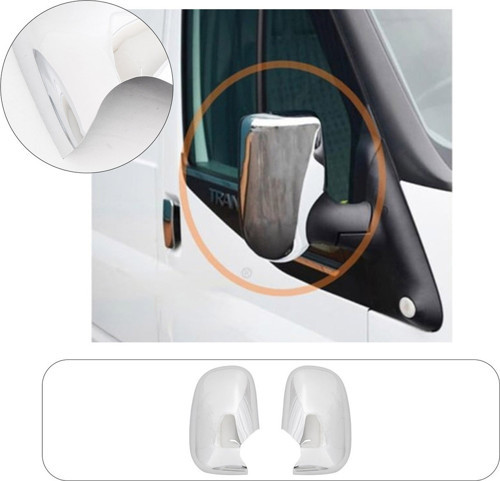 Servetdizaynoto Ford Transit Uyumlu 1998 ve Üzeri Ayna Kapağı 2 Parça Abs Krom Kaplama
