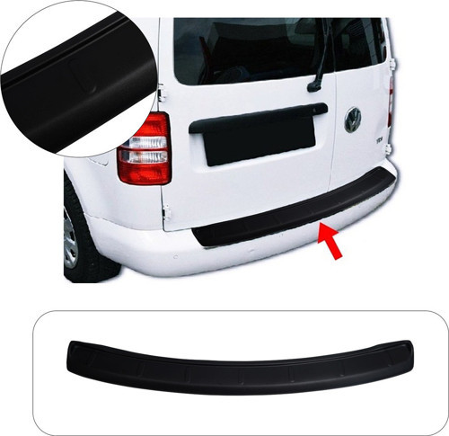 Servetdizaynoto Volkswagen Caddy Uyumlu 2003-2015 Abs Geniş Arka Tampon Üstü Koruma