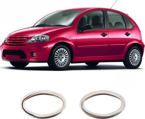 Citroen C3 Uyumlu 2002-2009 Krom Sinyal Çerçevesi 2 Parça Paslanmaz Çelik