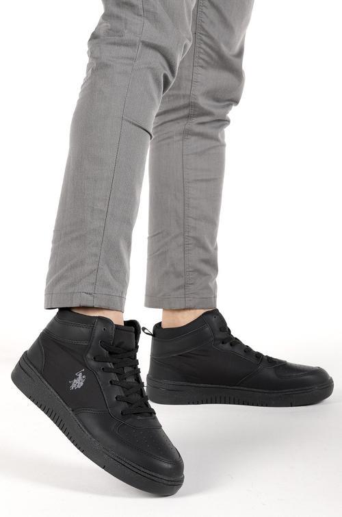 Aristo Hi Günlük Bağcıklı Erkek Spor Ayakkabı Siyah