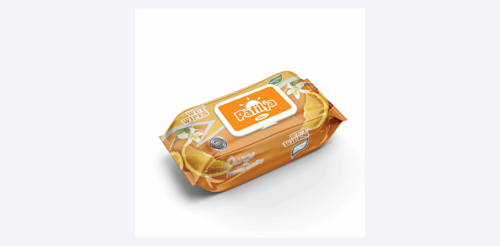 Ambalaj Marketim Pafilya Islak Havlu Portakal 100 Yaprak 5 Paket