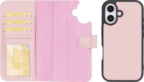 iPhone 16 Plus Uyumlu Mıknatıslı Deri Cüzdan MagSafe Destekli, Kartlıklı Telefon Kılıfı