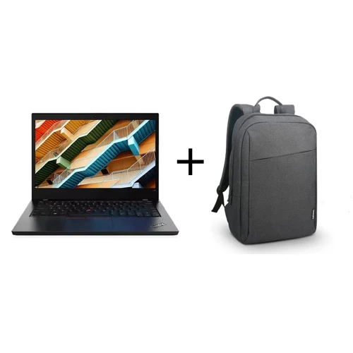 Thinkpad L14 Gen 1 4G LTE Sim Kartlı Intel Core i5 10310U 16GB Ram 256GB SSD Dahili Ekran Kartı 14" W11 Pro + + Lenovo Case 15.6" Toploader B210 Notebook Sırt Çantası Siyah GX40Q17225