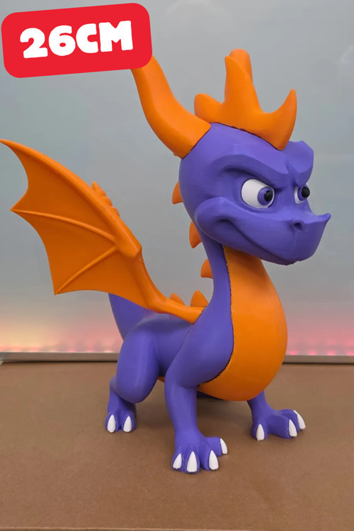 Spyro The Dragon Ejderha Figürü | 26 Cm Yükseklik | Oyun Temalı Dekoratif Koleksiyon Figürü