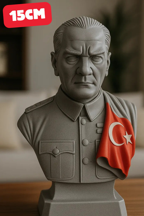 Mustafa Kemal Atatürk Büstü | Dekoratif Atatürk Heykeli | Masa, Raf Ve Ofis Süsü