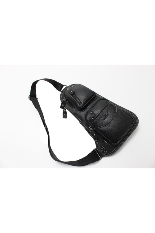 Tr0014 Suni Deri, Tek Omuz Askılı Sırt - Göğüs Çantası - Body Bag