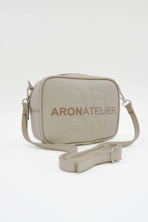Küçük Boy Crossbody Çapraz Askılı Kadın Omuz Çantası Bej