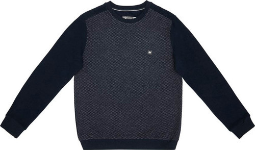 Ethan Erkek Bisiklet Yaka Sweatshirt Lacivert-Antrasit