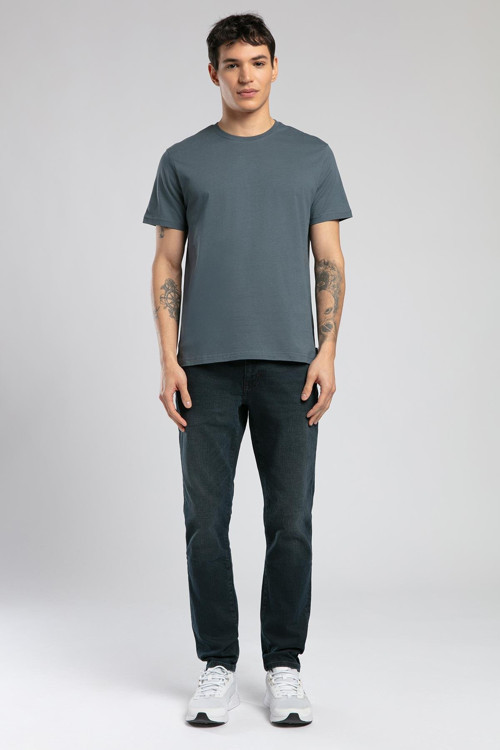 Gael Erkek O Yaka T-Shirt İndigo