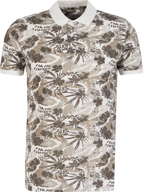 Joseph Erkek %100 Pamuk Polo Yaka Pike T-Shirt Kirik Beyaz