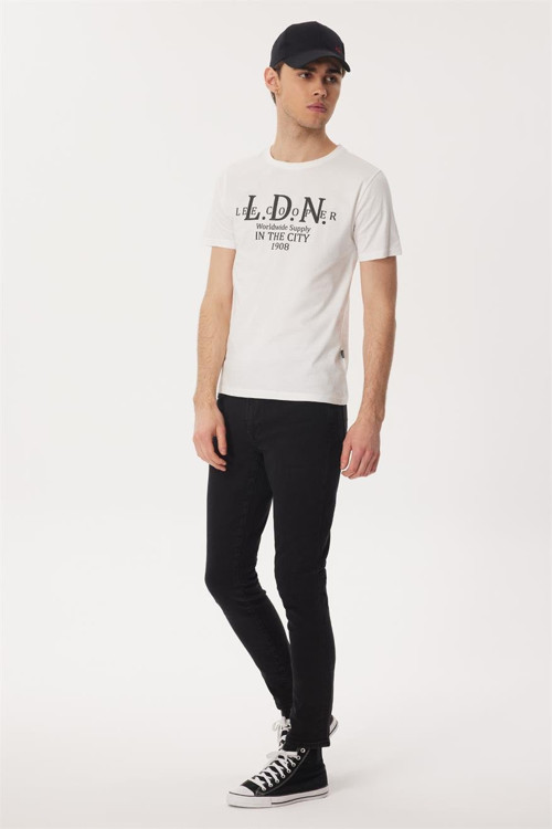 Ellery Erkek %100 Pamuk O Yaka T-Shirt Beyaz