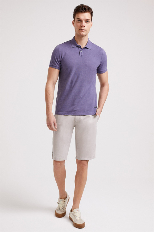 Miless Erkek Polo Yaka T-Shirt İndigo