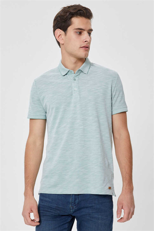 Jake Erkek Polo Yaka T-Shirt Pastel Yeşili