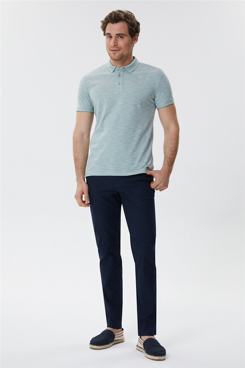 Jake Erkek Polo Yaka T-Shirt Pastel Yeşili
