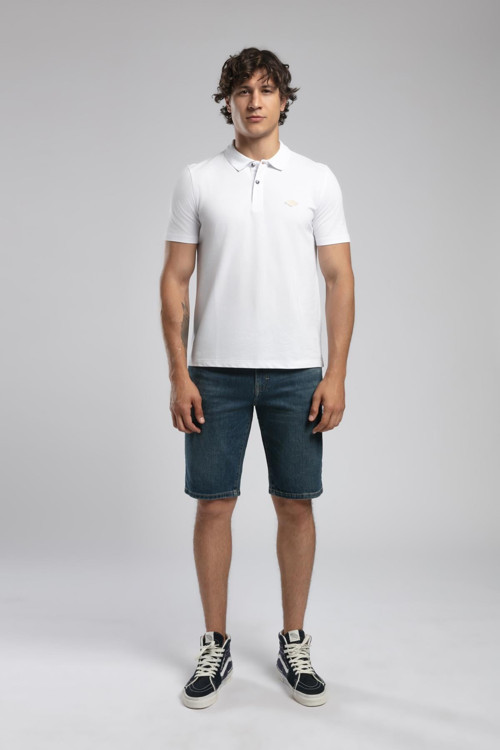 Resao Erkek Polo Yaka T-Shirt Beyaz